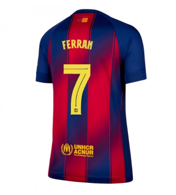 Lacne Ženy Futbalové dres Barcelona Ferran Torres #7 2025-26 Krátky Rukáv - Domáci